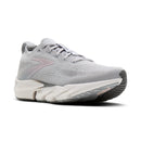 Gray running shoe on a white background