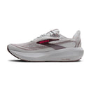 White running shoe with 'Brooks' branding on a white background
