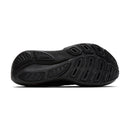 Black athletic shoe sole on a white background