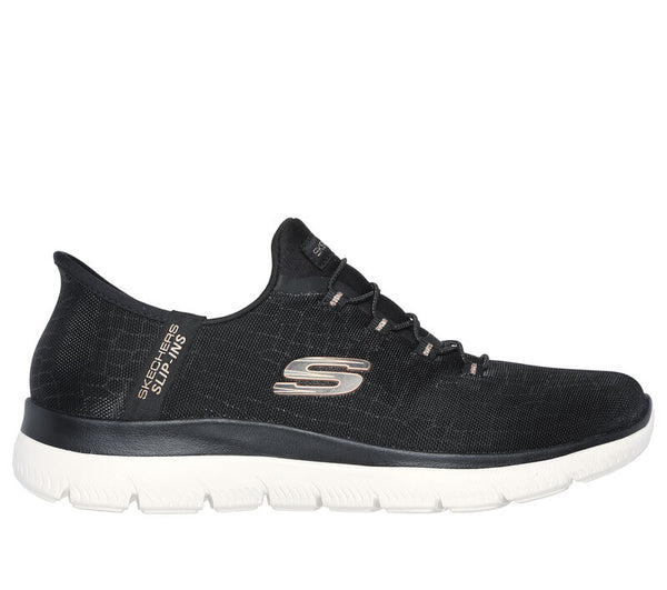 Skechers Slip-ins  Summits Classy Night Black Rose Gold Women's 