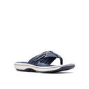 Blue sandal with white sole on a white background