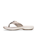 Clarks Breezey Sun Sandal Pewter Women's 3