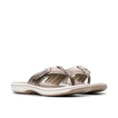 Clarks Breezey Sun Sandal Pewter Women's 5