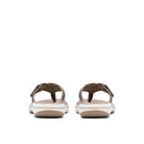 Pair of sandals on a white background
