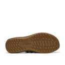 Brown shoe sole with Clarks logo on a white background