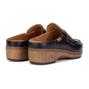 Pikolinos Granada Black Leather Clog Women's 5