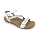 Aetrex Gabby Adjustable Quarter Strap Sandal White Women's 
 1