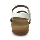 Aetrex Gabby Adjustable Quarter Strap Sandal White Women's 
 6