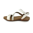 Aetrex Gabby Adjustable Quarter Strap Sandal White Women's 
 5