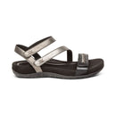 Aetrex Gabby Adjustable Quarter Strap Sandal Black Multi Women's  2