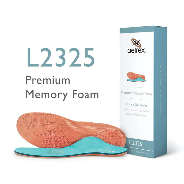 Aetrex Premium Memory Foam Posted Orthotics w/ Metatarsal Support Men's  1