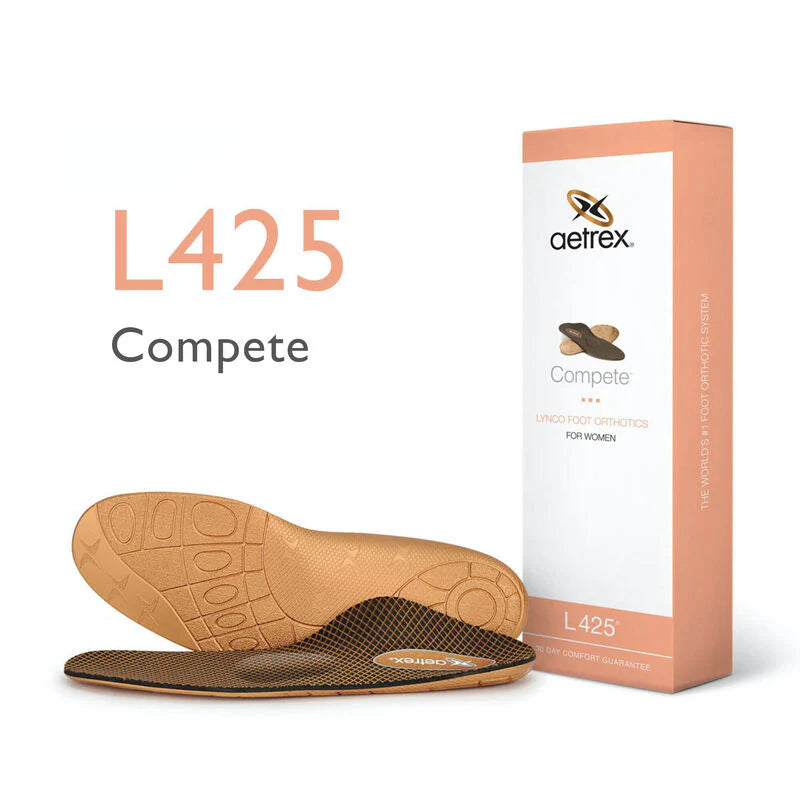 Aetrex Compete Posted Orthotics w/ Metatarsal Support Women's  1