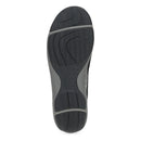Black and gray sole of a shoe on a white background