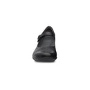 Black shoe on a white background