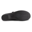 Black boot sole on a white background