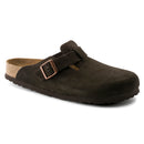 Birkenstock Boston Soft Footbed Regular Mocha Suede Leather Women's 2