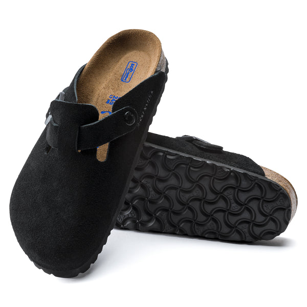 Birkenstock Boston Black Suede Regular Women's 1