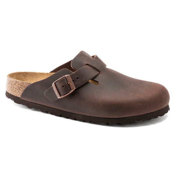 Birkenstock Boston Hard Footbed Habana Oiled Leather