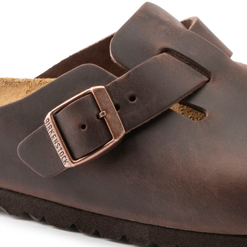 Birkenstock Boston Hard Footbed Habana Oiled Leather