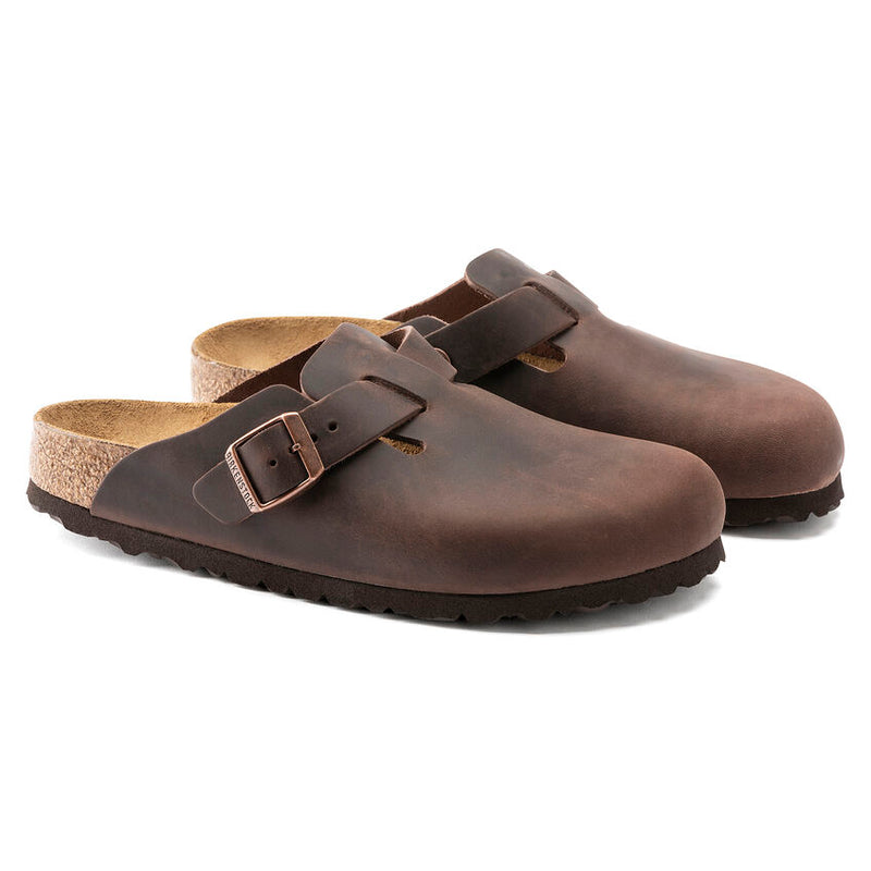 Birkenstock Boston Hard Footbed Habana Oiled Leather