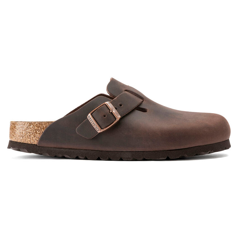 Birkenstock Boston Hard Footbed Habana Oiled Leather