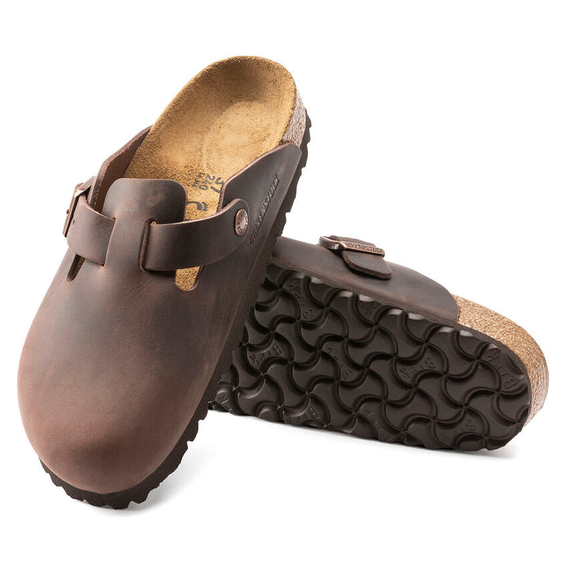 Birkenstock Boston Hard Footbed Habana Oiled Leather