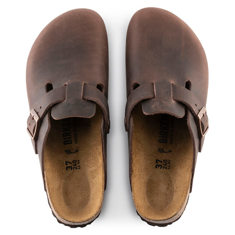 Birkenstock Boston Hard Footbed Habana Oiled Leather
