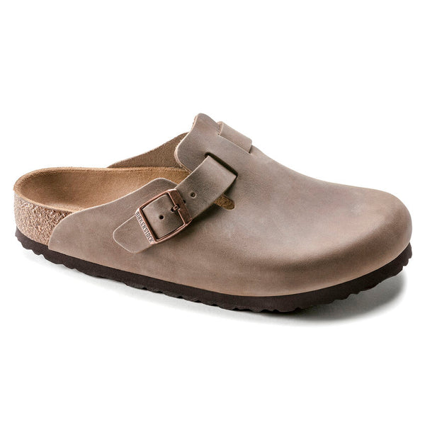 Birkenstock Boston Hard Footbed Tobacco Oiled Leather