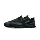 Black athletic shoe on a white background