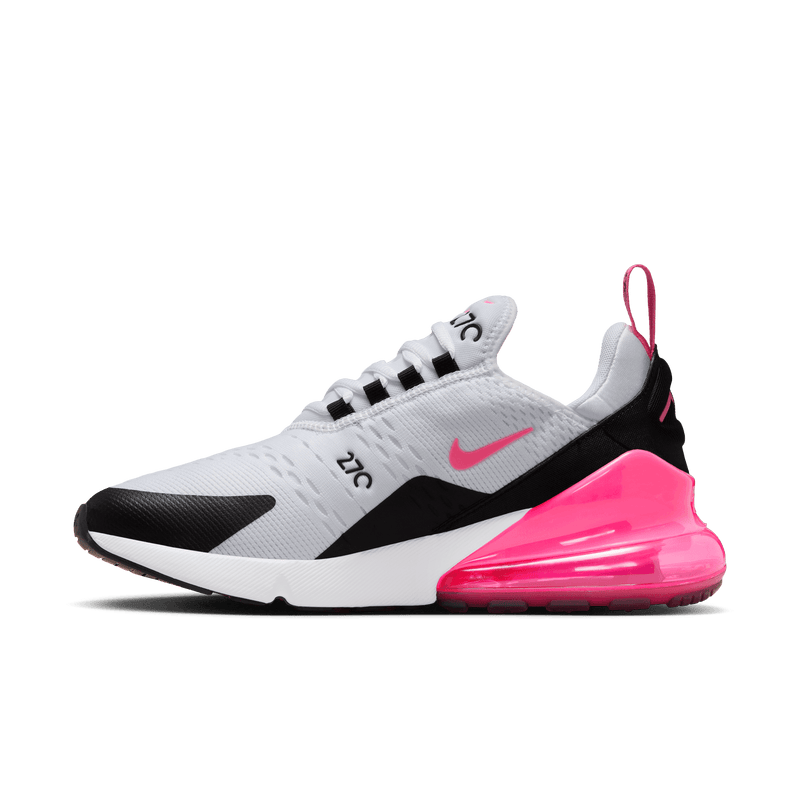 nike air max 270 white black and pink