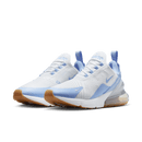Nike Air Max 270 White Blue Tint Gum Light Brown Aluminum Women's  9