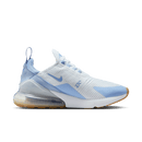 Nike Air Max 270 White Blue Tint Gum Light Brown Aluminum Women's  7
