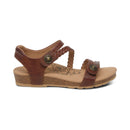 Aetrex Worldwide Inc. Aetrex Jillian Quarter Strap Walnut Women's