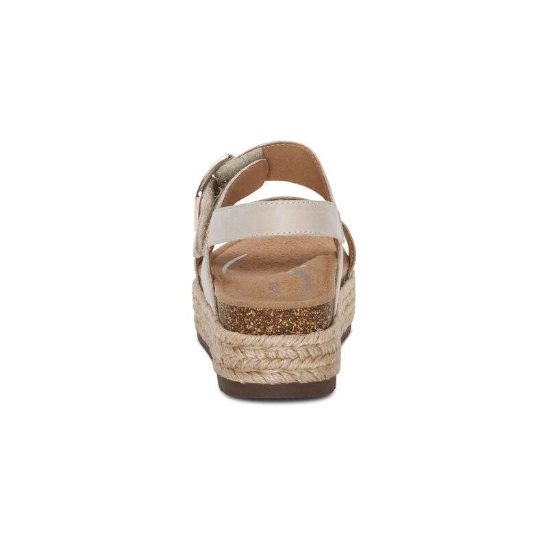 Aetrex Vania Platform Cream Women's Sandal 3