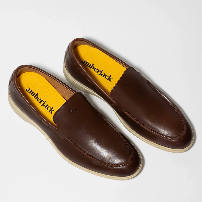 Amberjack The Loafer Chestnut Cream Men's 2