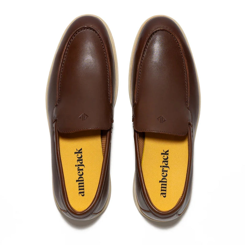 Amberjack The Loafer Chestnut Cream Men's 4
