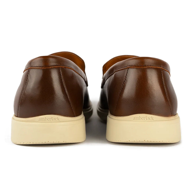 Amberjack The Loafer Chestnut Cream Men's 5