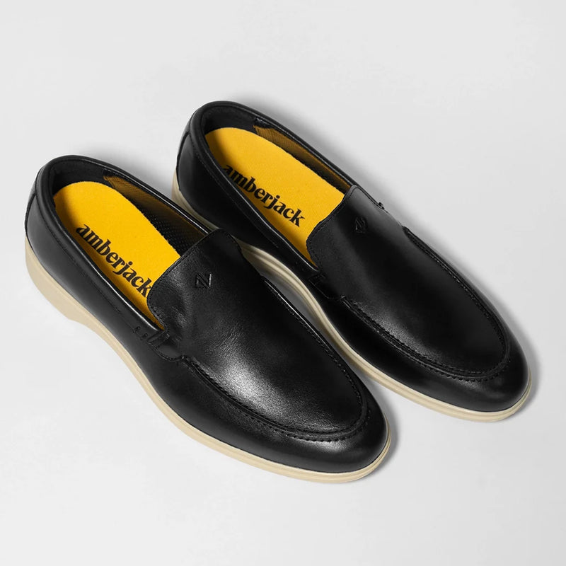 Amberjack The Loafer Obsidian Cream Men's 2