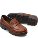 Born Carrera Penny Loafer Brown Women's