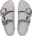 Birkenstock Arizona Big Buckle Natural Leather High Shine Stone Coin Narrow Women's 2