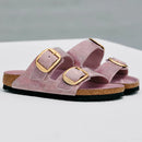 Birkenstock Arizona Big Buckle Oiled Leather Lavender Narrow Women's 4