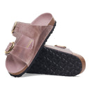 Birkenstock Arizona Big Buckle Oiled Leather Lavender Narrow Women's 5