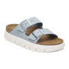 Birkenstock Arizona Chunky Baby Blue Suede Leather Narrow Women's  1