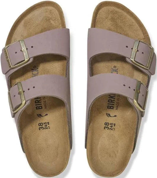 Birkenstock Arizona Faded Purple Nubuck Narrow Women's 2