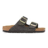 Birkenstock Arizona Suede Narrow Shimmering Black Women's 1