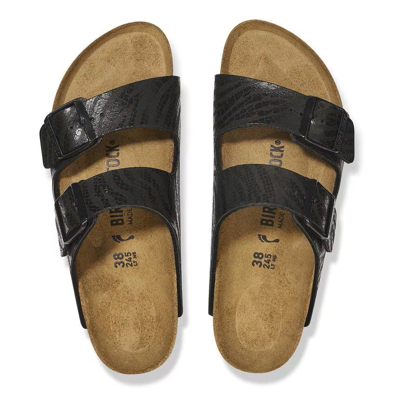 Birkenstock Arizona Synthetics Black Zebra Women's 3