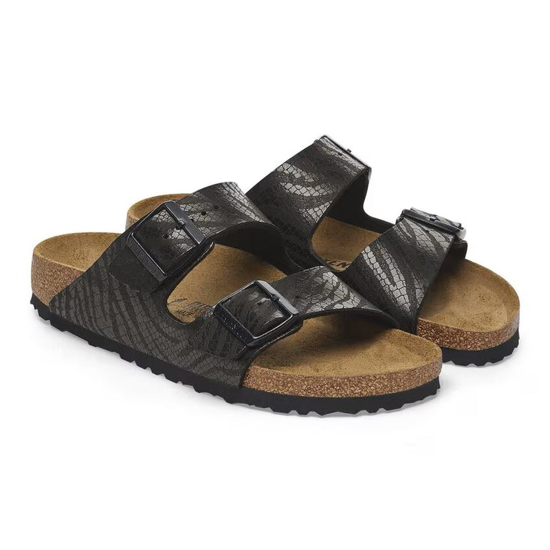 Birkenstock Arizona Synthetics Black Zebra Women's 4