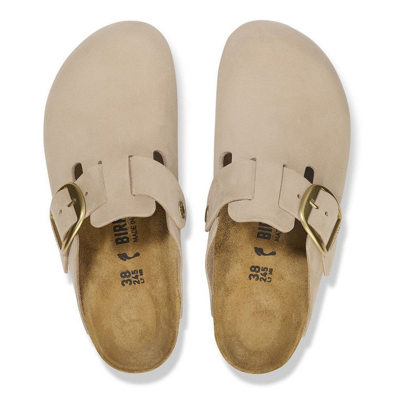 Birkenstock Big Buckle Boston Sandcastle Nubuck Narrow Women's 2