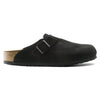 Birkenstock Boston Black Suede Regular Women's 1