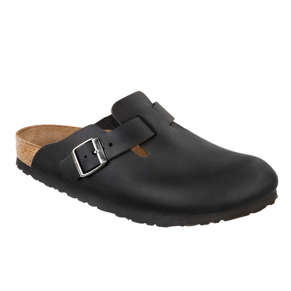 Birkenstock Boston Regular Black Oiled Leather Women's 1